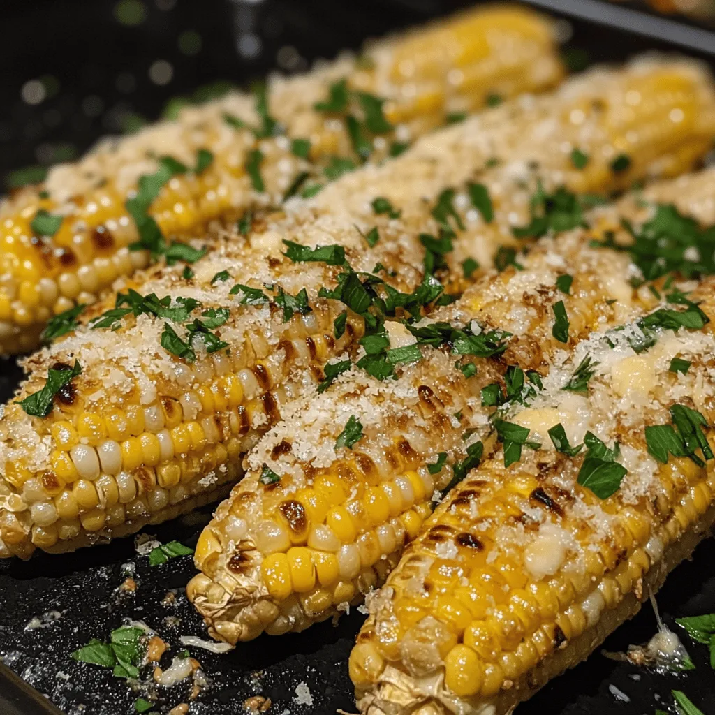 Cheesy Garlic Butter Corn on the Cob