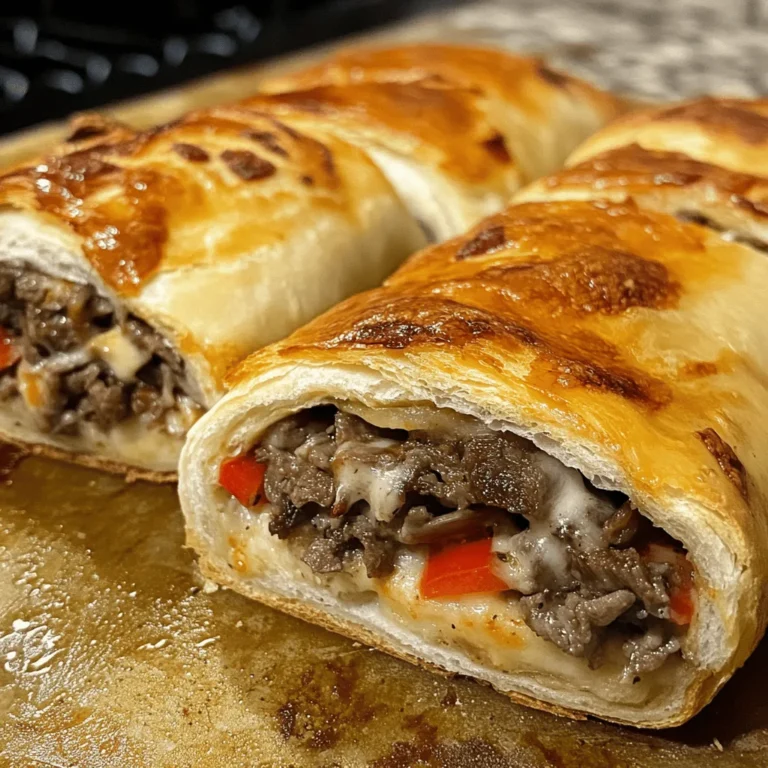 Philly Cheesesteak Stromboli