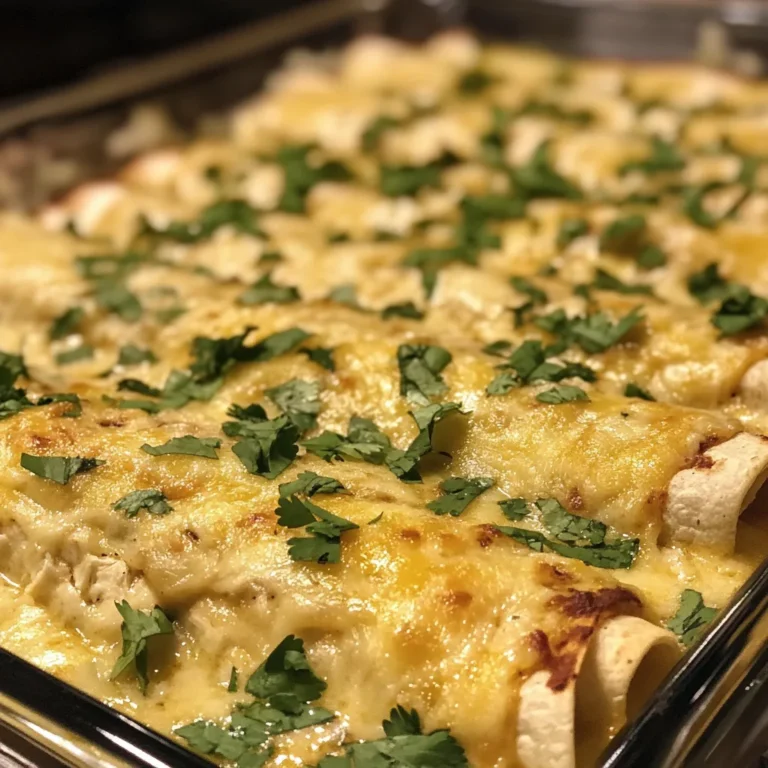 Easy White Chicken Enchiladas