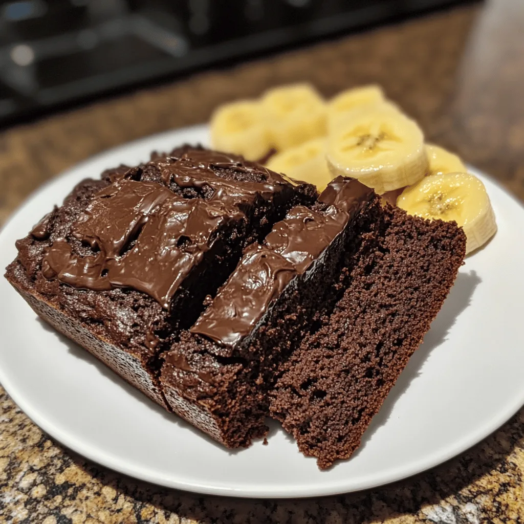 Healthy Chocolate Banana Bread