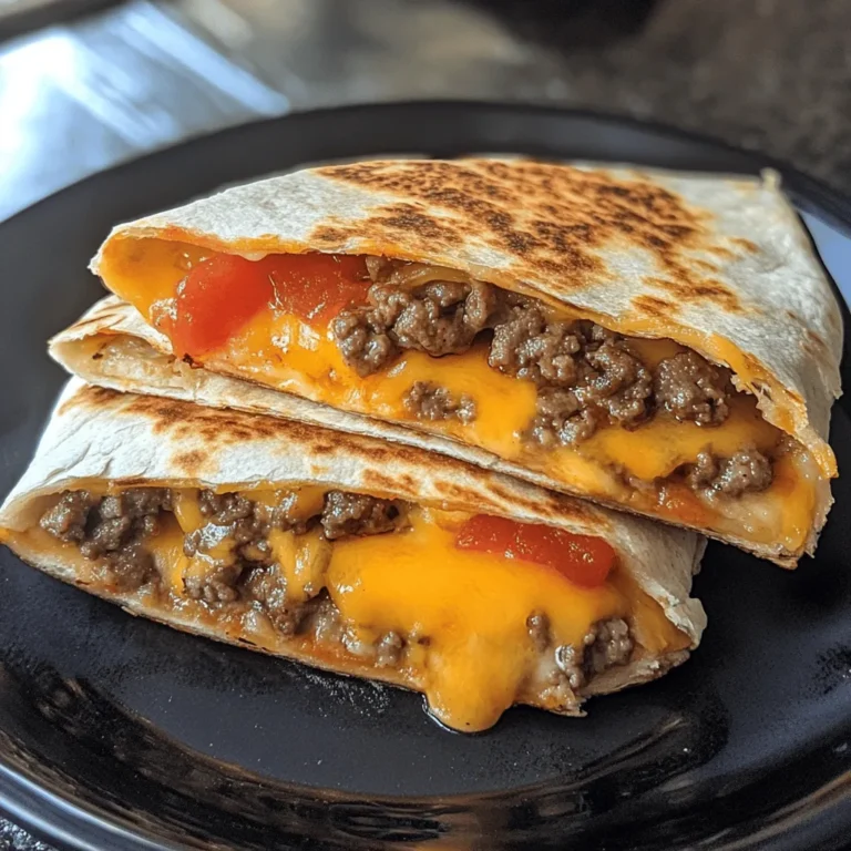 Cheeseburger Quesadilla
