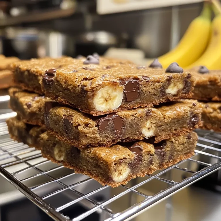 Banana Chocolate Chip Cookie Bars