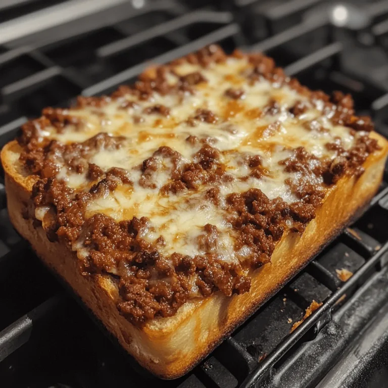 Sloppy Joe Garlic Bread
