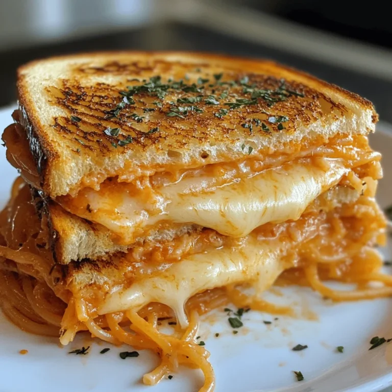 Spaghetti Grilled Cheese