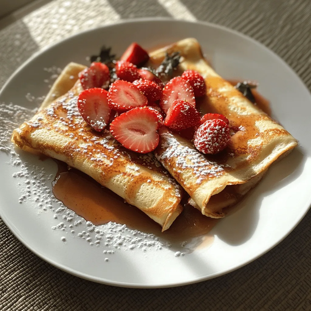 Strawberry Crepes