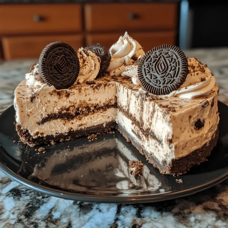 No Bake Oreo Nutella Cheesecake