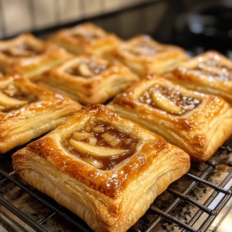 Caramel Apple Puff Pastries