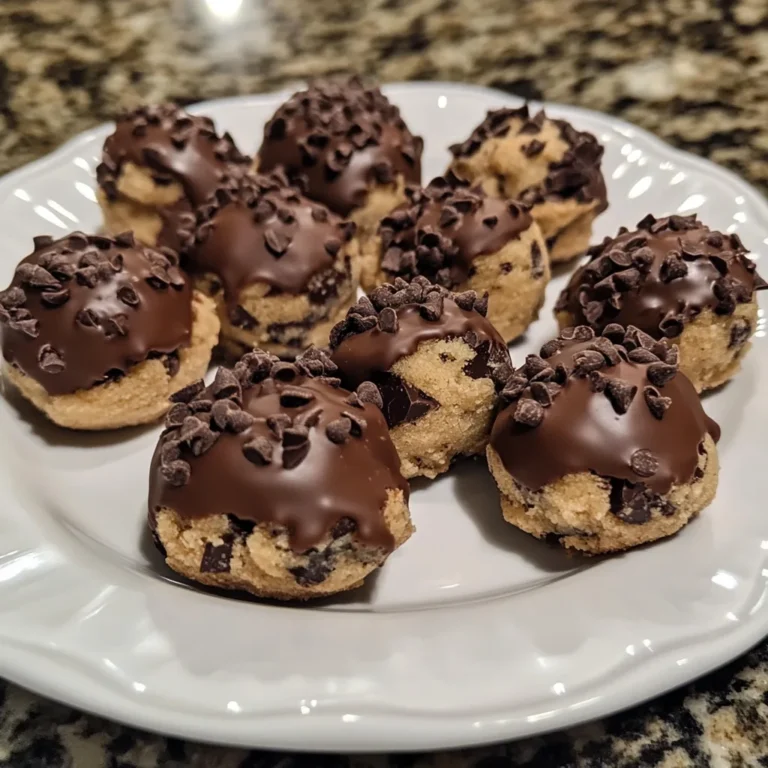 Chocolate-Dipped Cookie Dough Bites