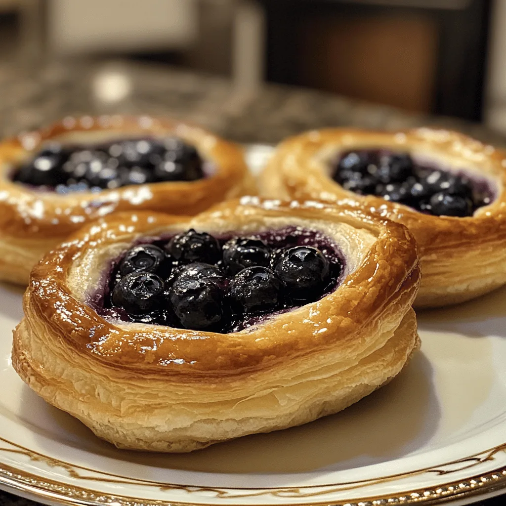 Blueberry Cream Cheese Puff Pastry