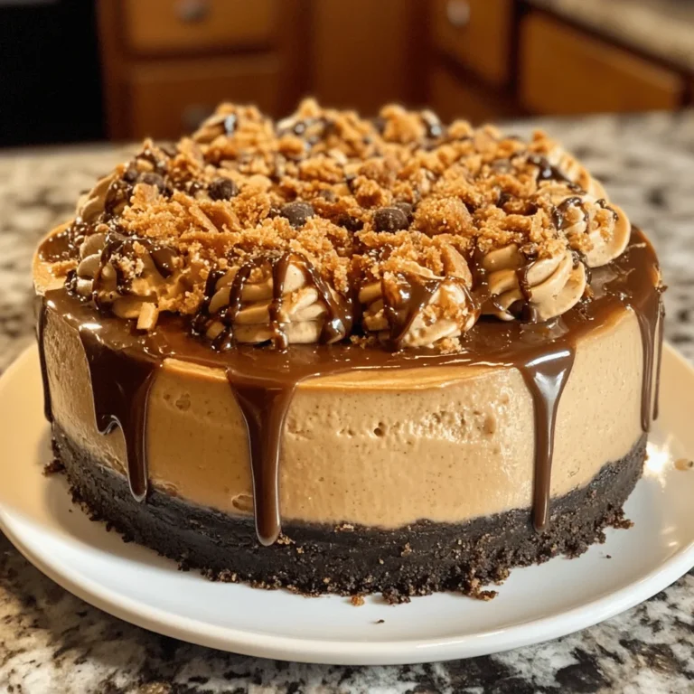 Cookie Butter Caramel Cheesecake