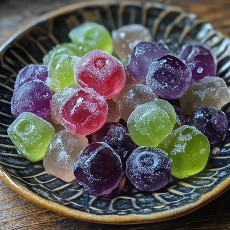 Frozen Candy Grapes with Jell-O