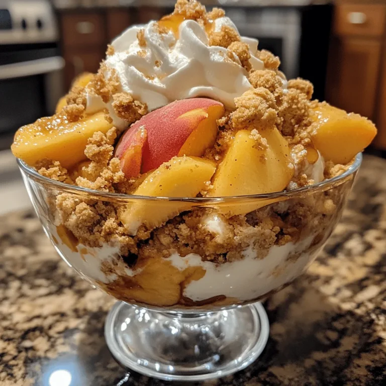 Classic Peach Cobbler Parfait