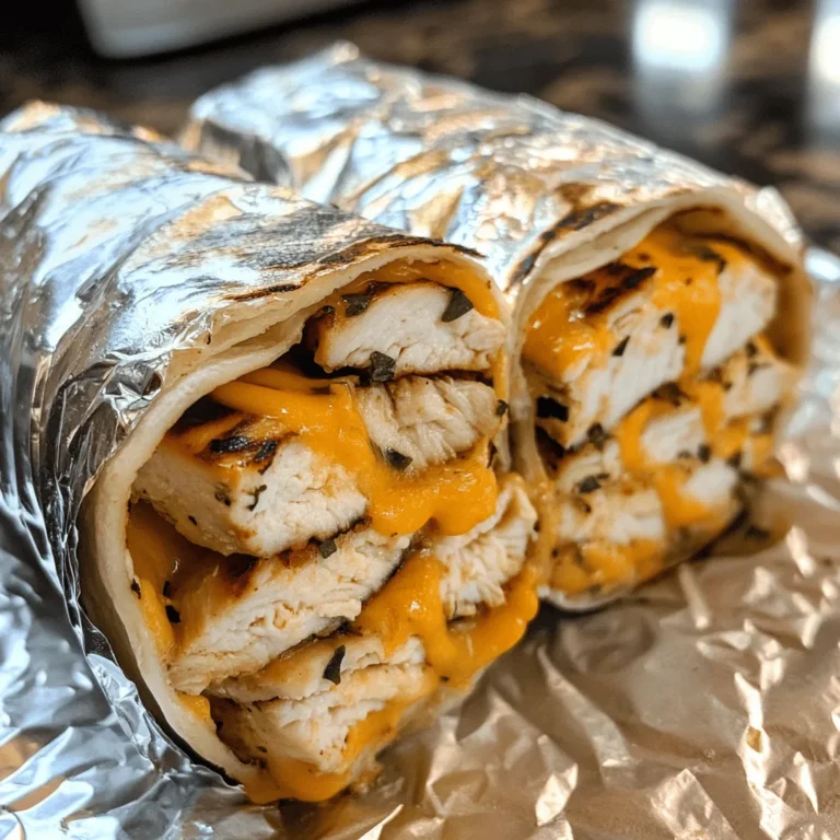 Cheesy Garlic Chicken Wraps Recipe Quick and Tasty Meal