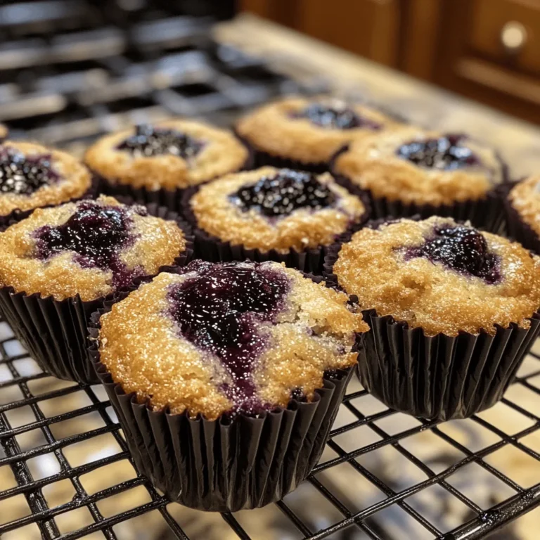 Blueberry Jam Muffins