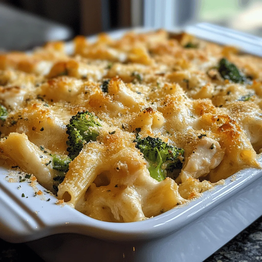 Chicken & Broccoli Alfredo Bake