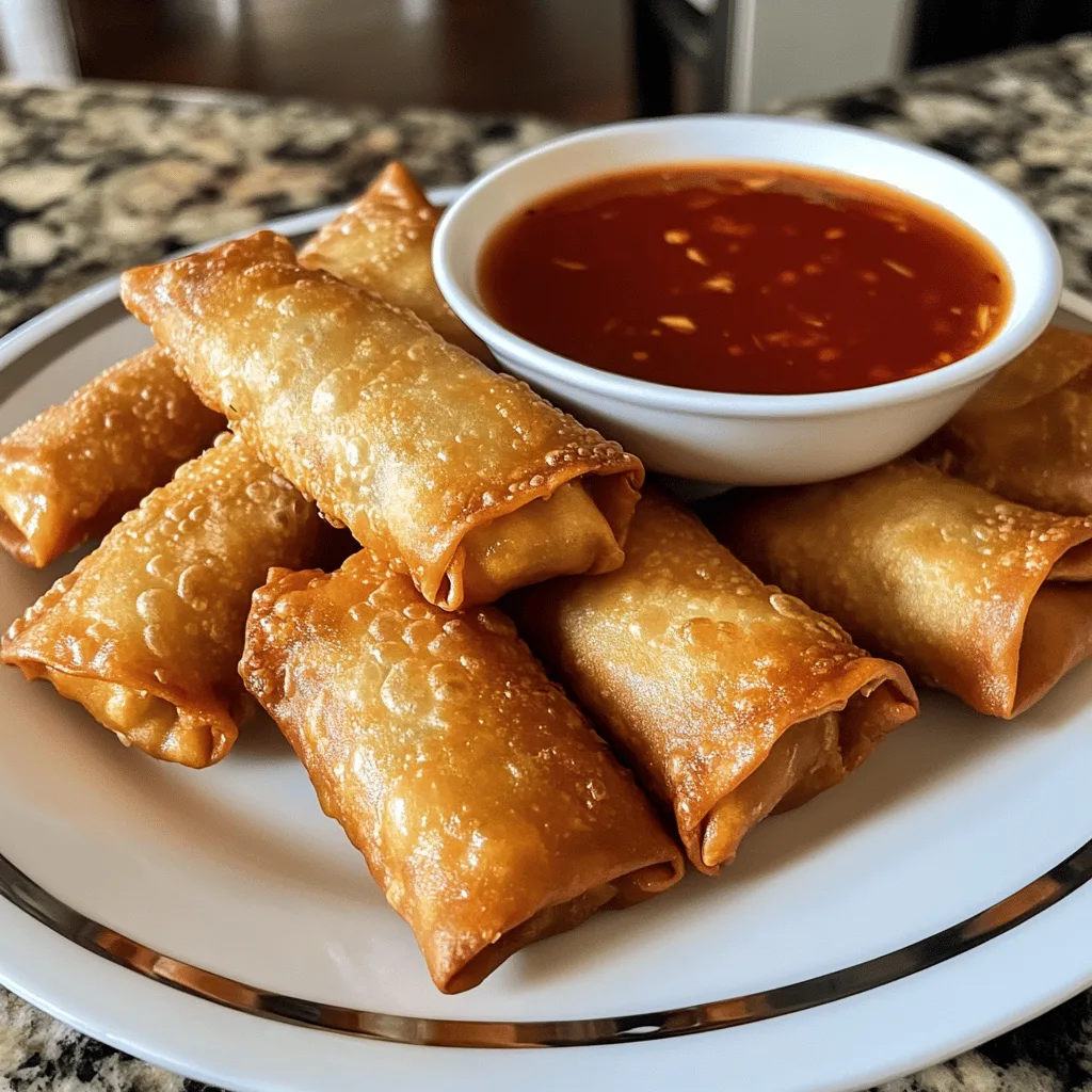Crab Rangoon Egg Rolls