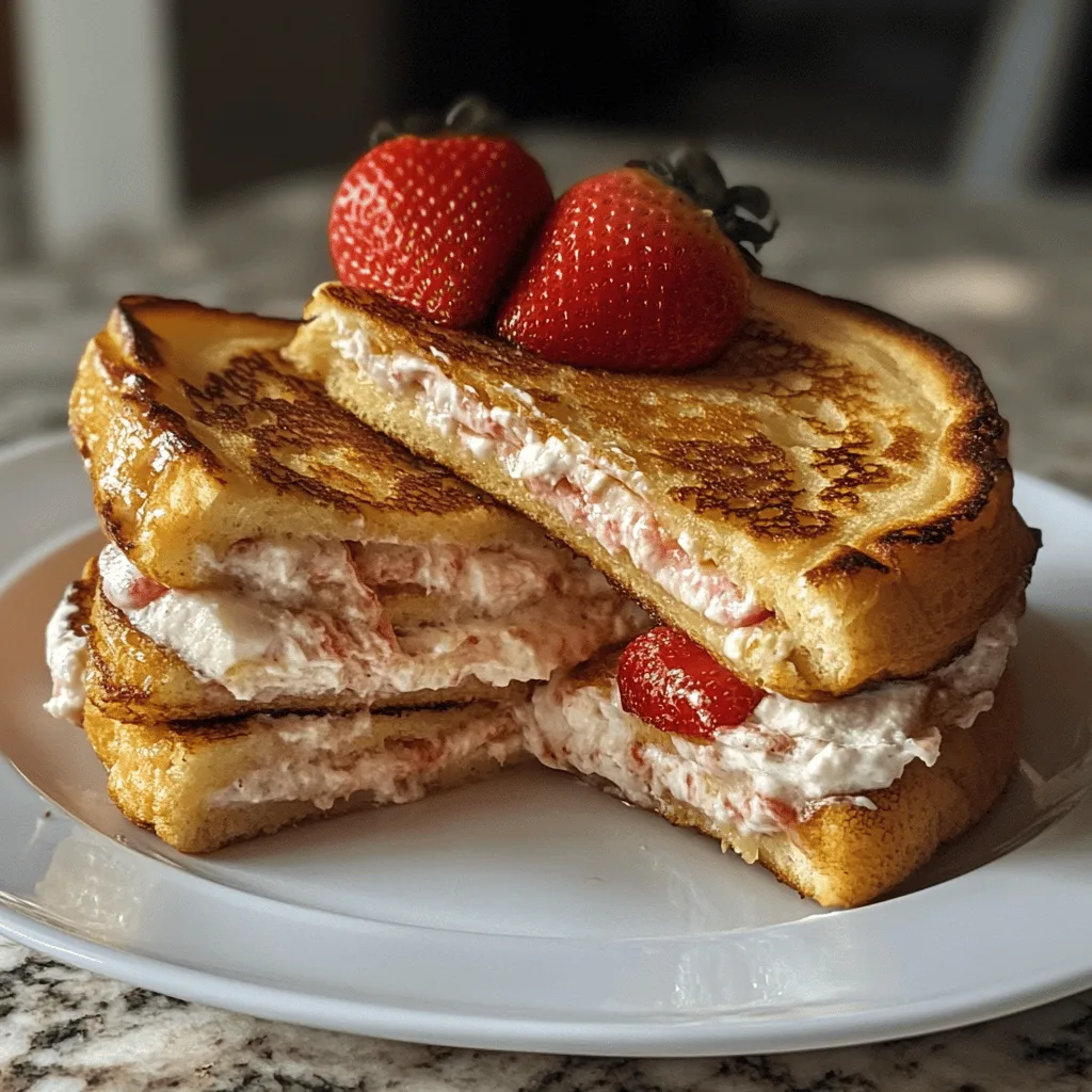 Strawberry Cream Cheese Stuffed French Toast