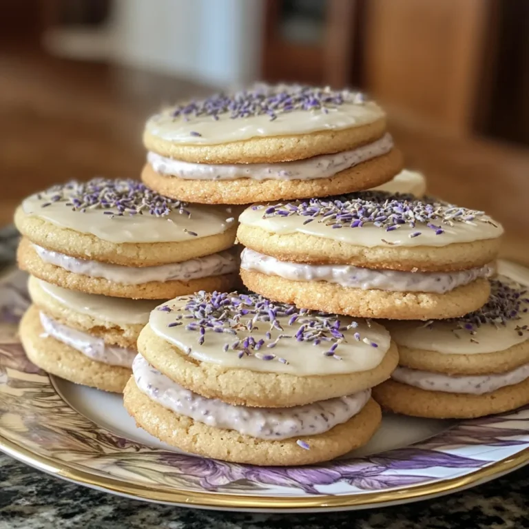 Lemon Lavender Sandwich Cookies