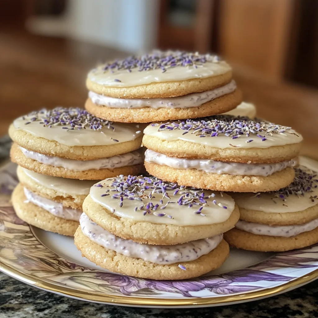 Lemon Lavender Sandwich Cookies