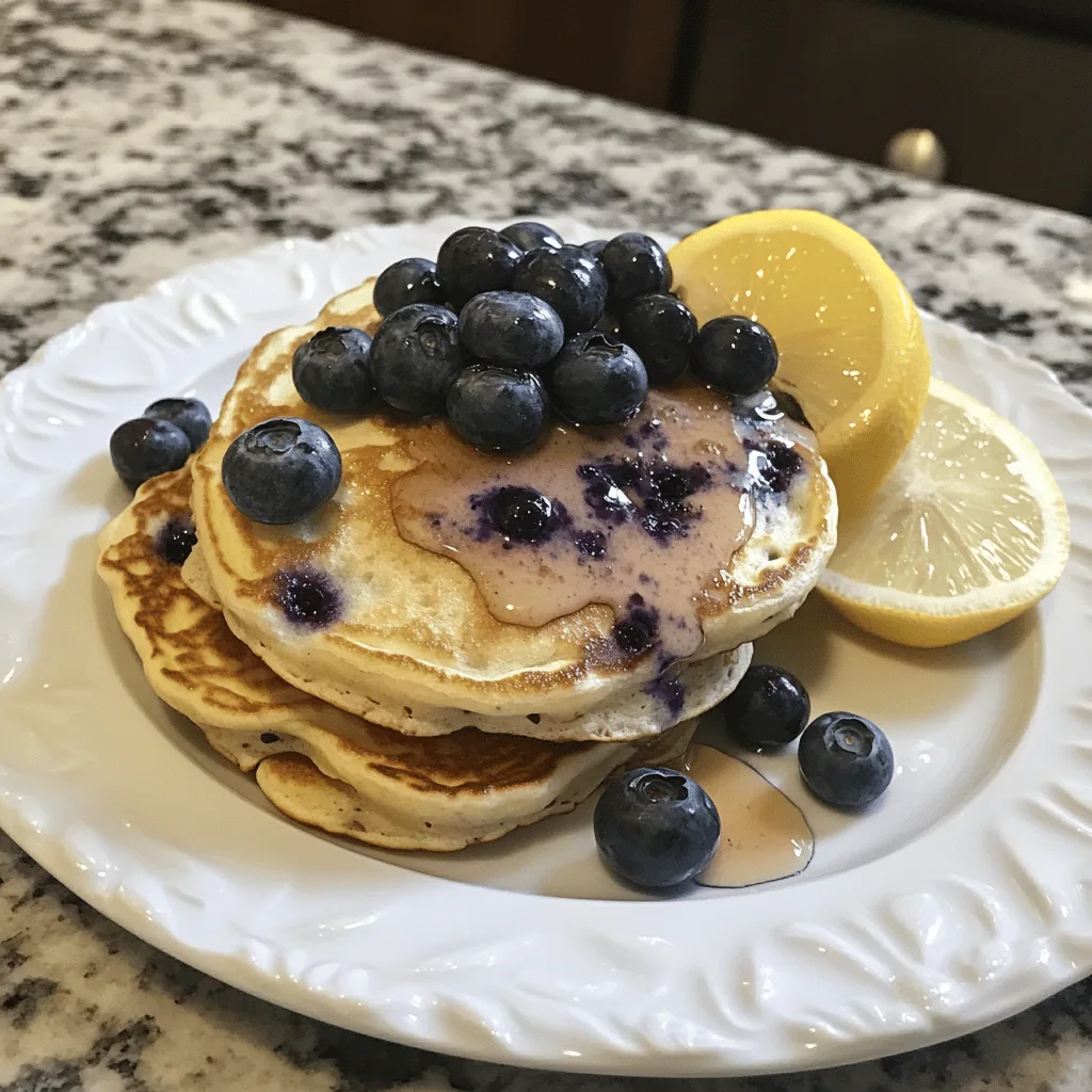 Lemon Blueberry Pancakes