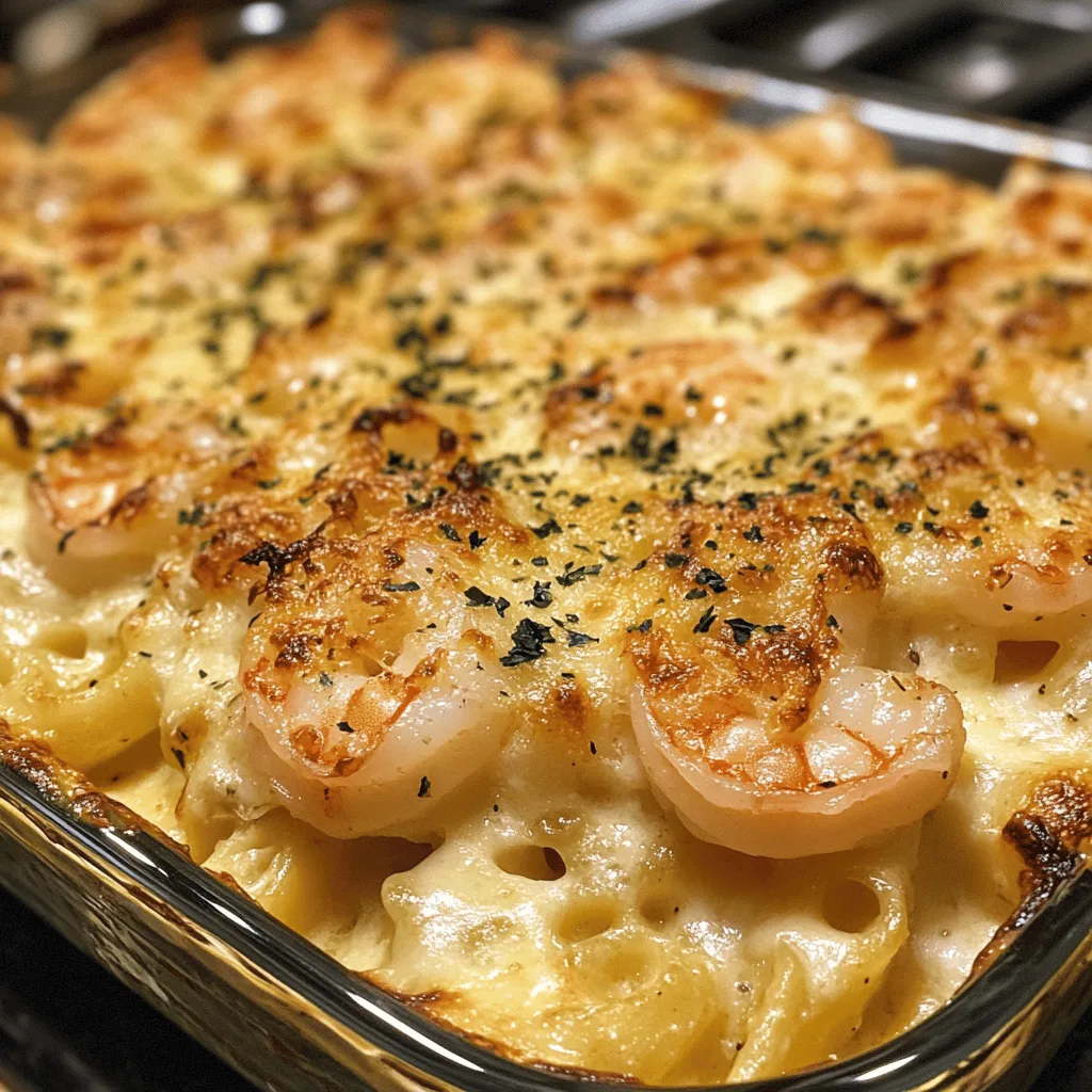 Shrimp Scampi Pasta Bake