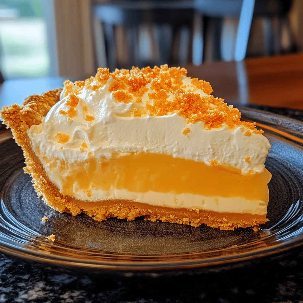Jello Creamsicle Pie