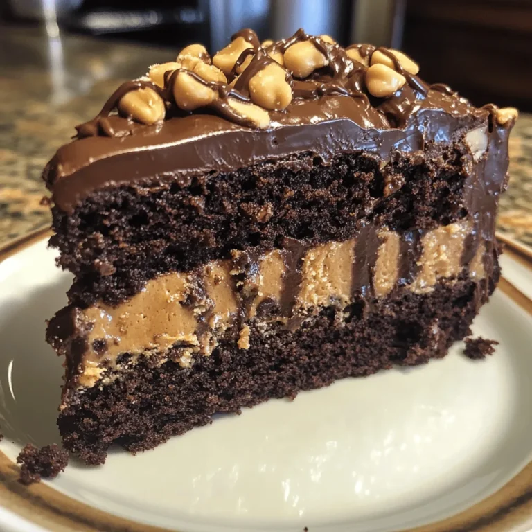 Rich Chocolate Peanut Butter Cake