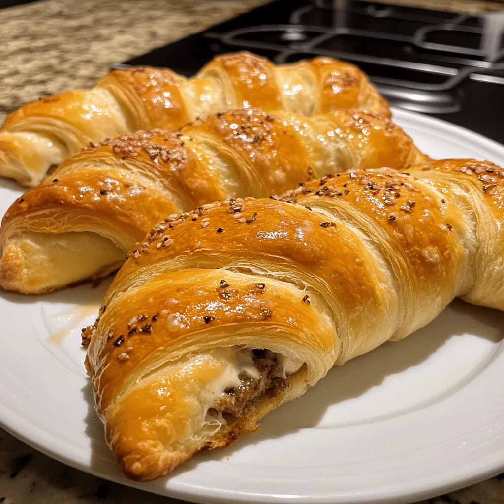 Sausage Cream Cheese Crescent Rolls