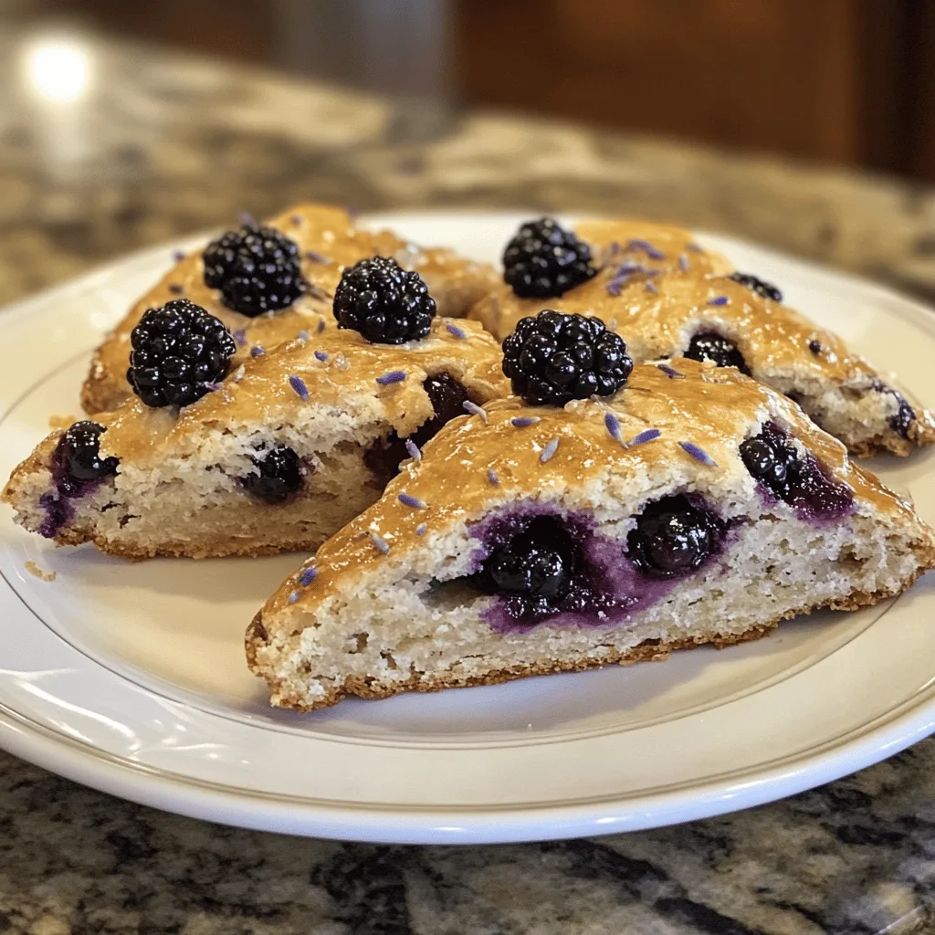 Blackberry Lavender Scones