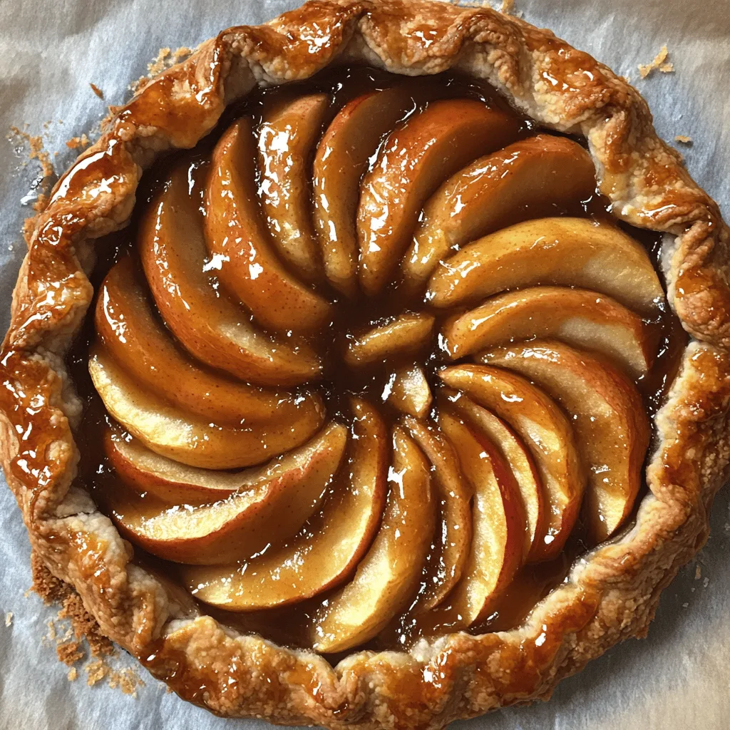 Salted Caramel Apple Galette
