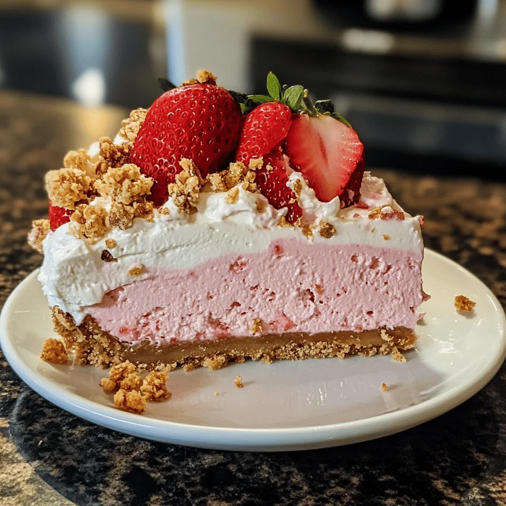 Strawberry Crunch Pink Cheesecake