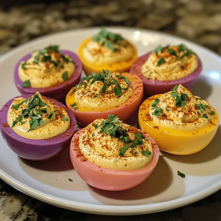 Colored Deviled Eggs