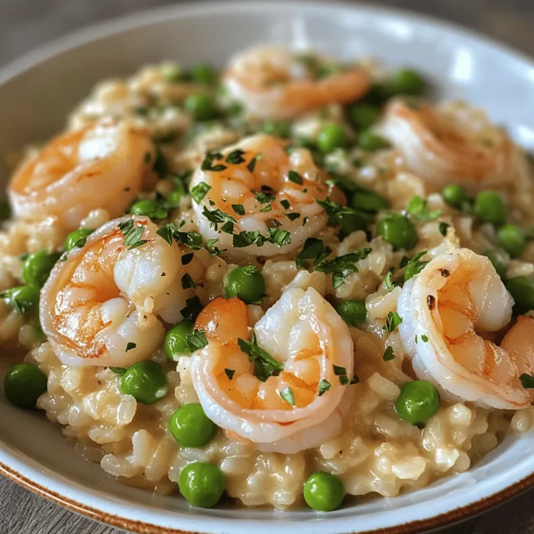 Shrimp Risotto with Peas