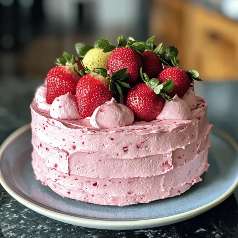 Small-batch Vegan Strawberry Cake