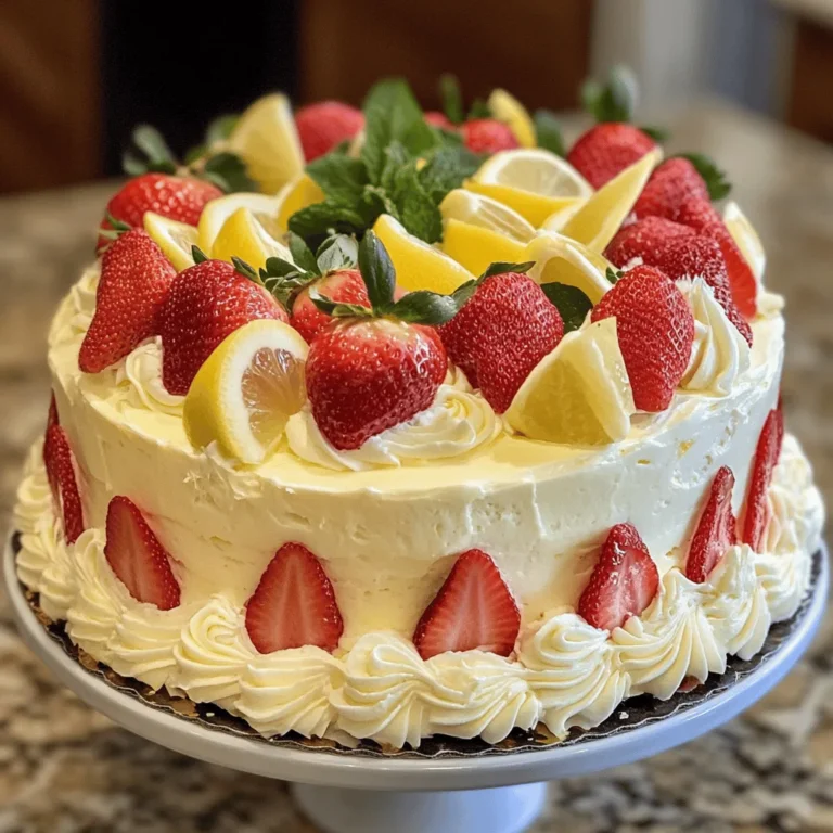 Strawberry Lemonade Cake