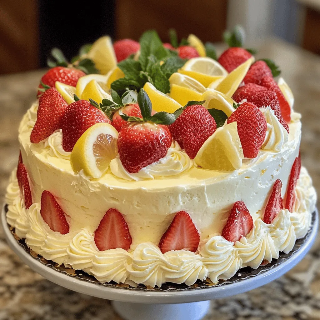Strawberry Lemonade Cake