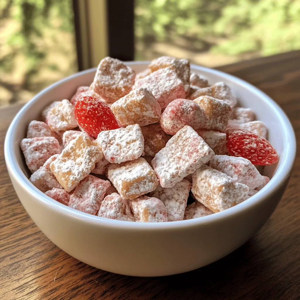 Strawberry Shortcake Puppy Chow