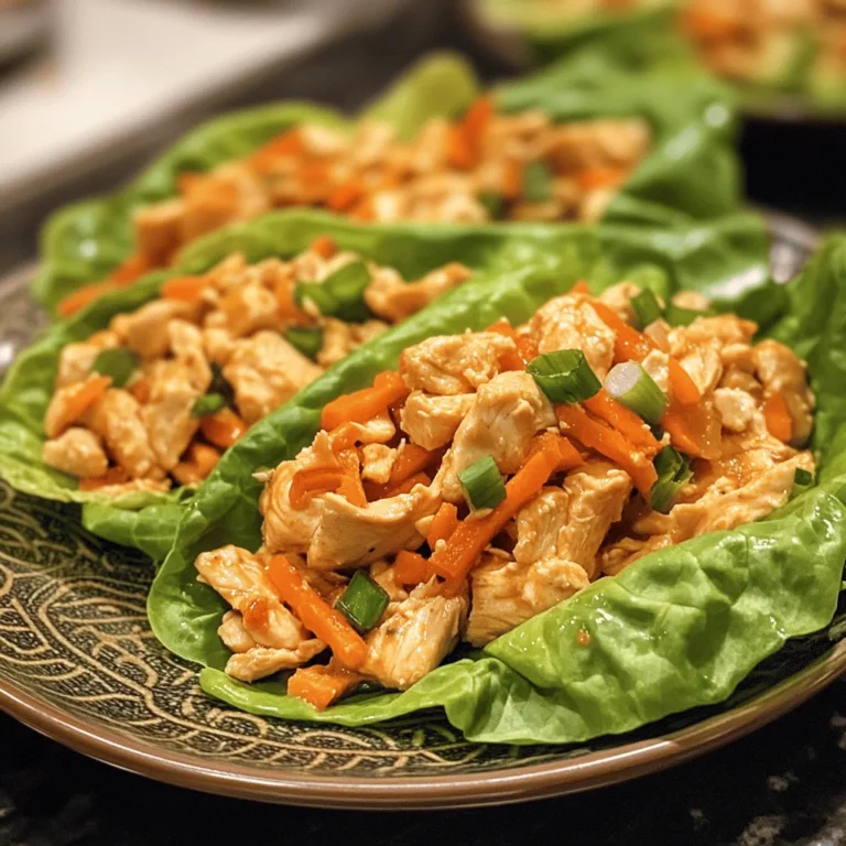 Thai Chicken Lettuce Wraps