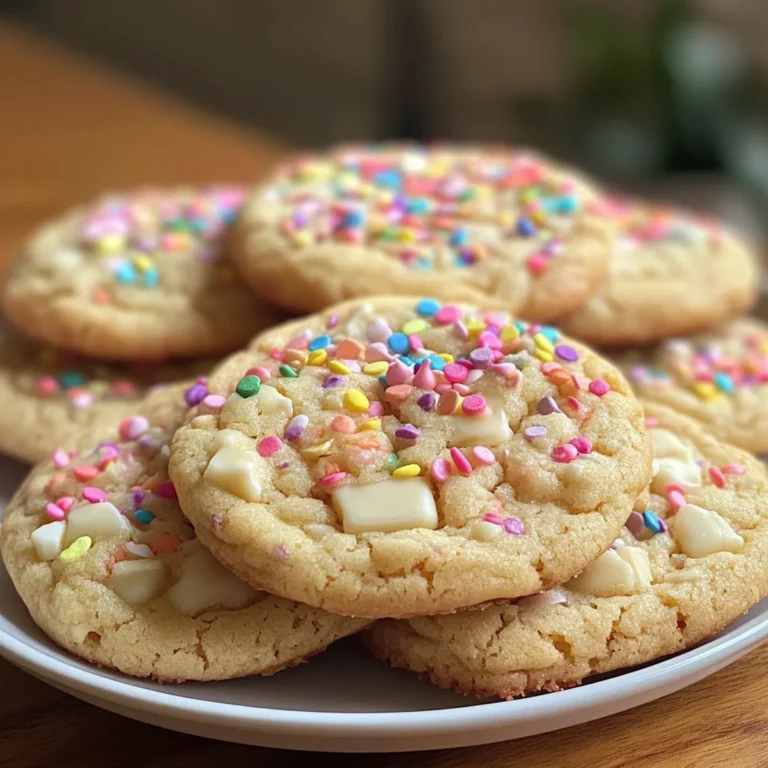 White Chocolate Confetti Cookies