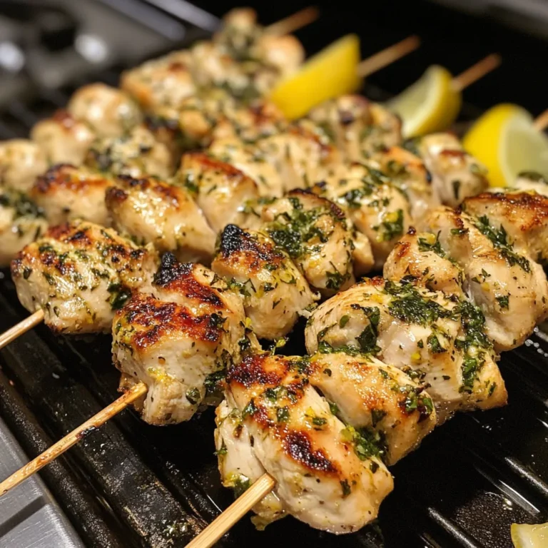 Lemon Herb Chicken Skewers