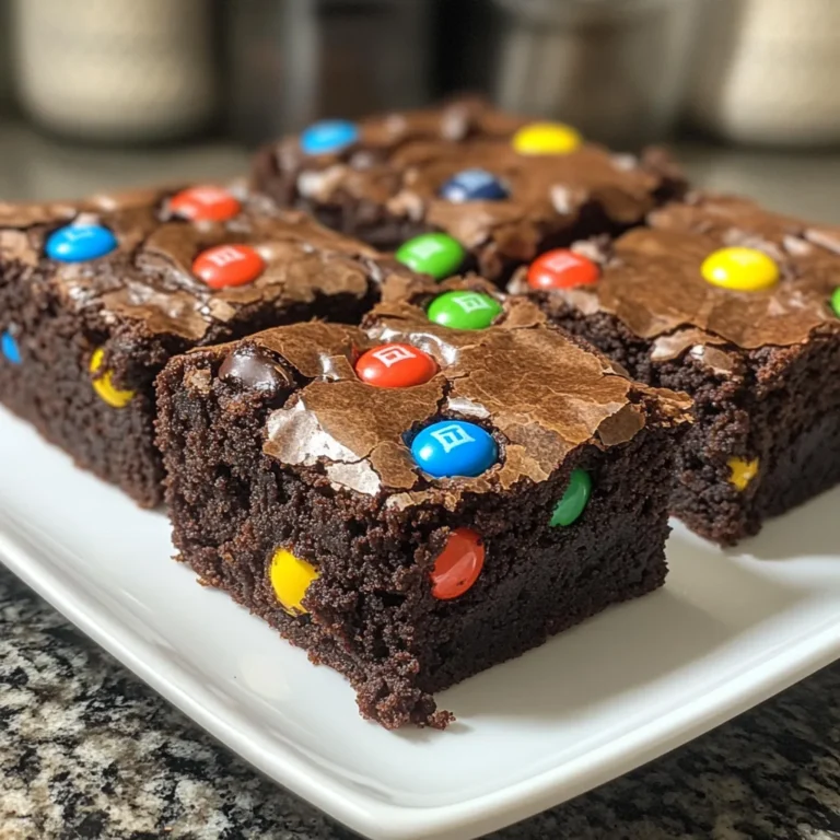 Easy Fudgy M&M Brownies