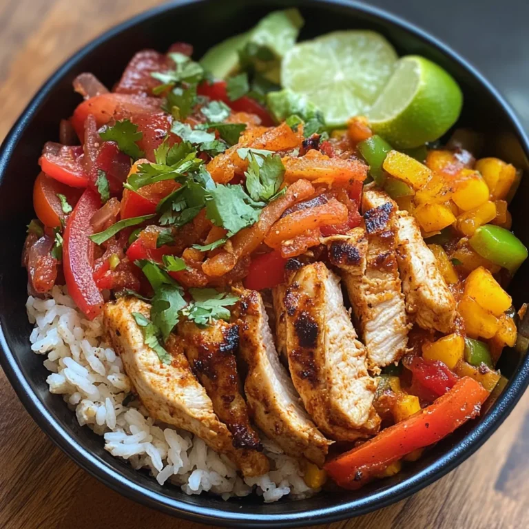 Chicken Fajita Rice Bowls