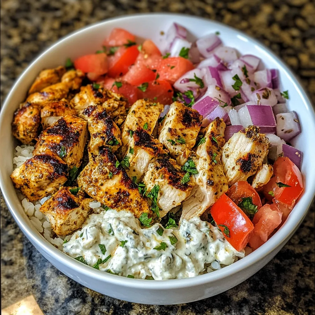 Greek Chicken Gyro Bowl