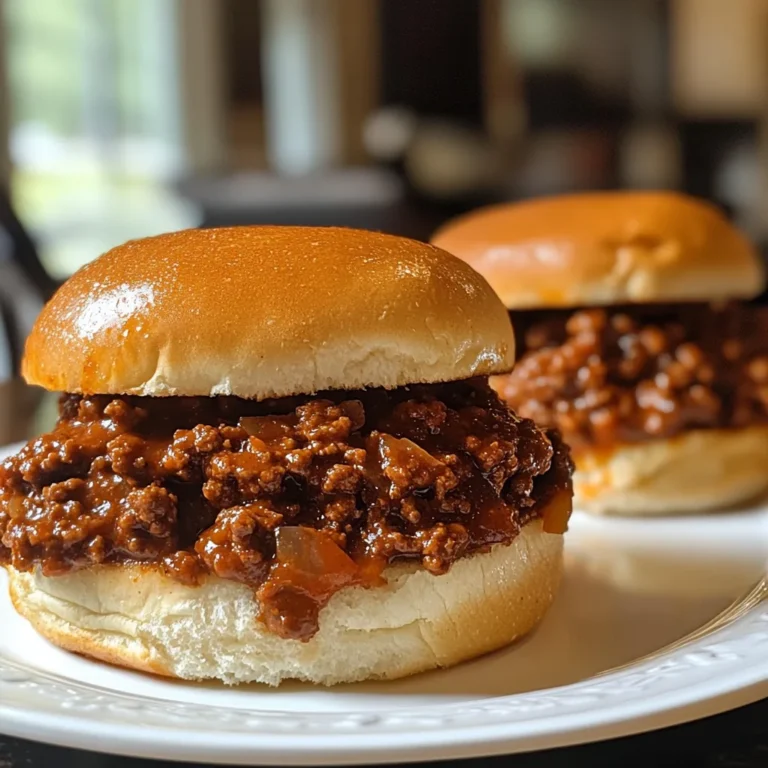 Easy Homemade Sloppy Joe Sandwiches