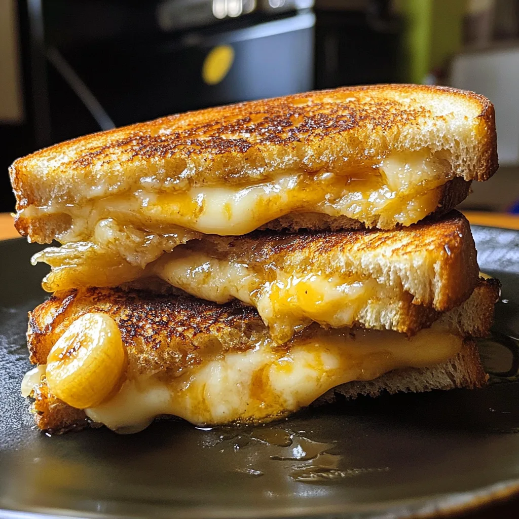 Honey Banana Grilled Cheese Sandwich