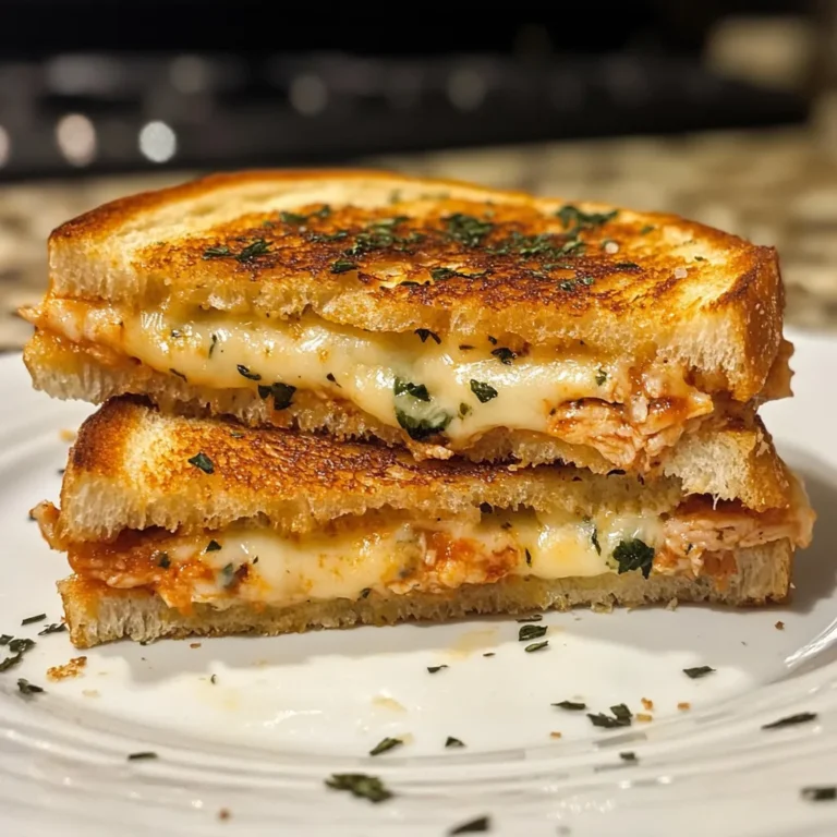Lazy Chicken Parmesan Grilled Cheese Recipe