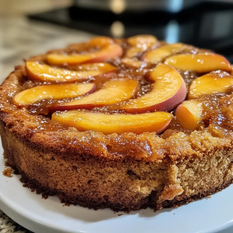 Vegan Peach Coffee Cake