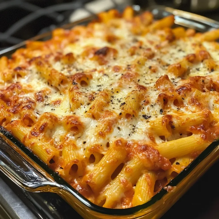 Ultimate Creamy Cheesy Baked Ziti
