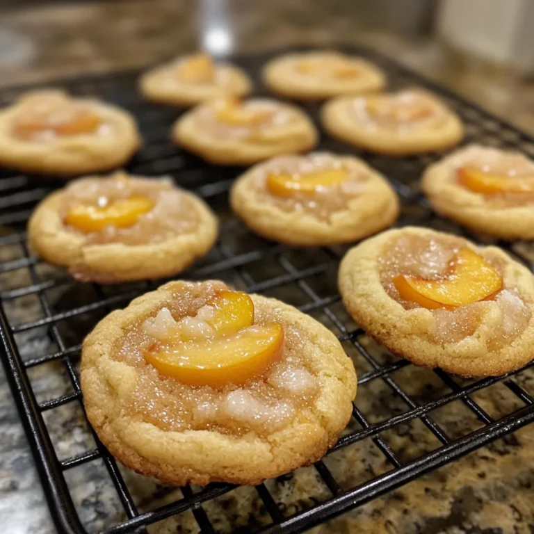 Easy Peach Cobbler Cookies