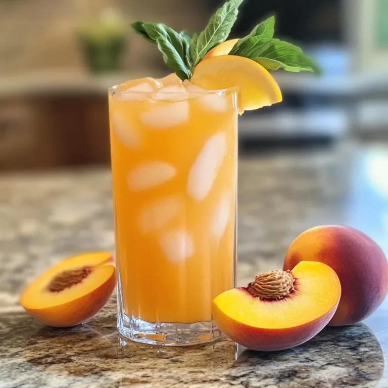 Refreshing Peach Lemonade